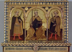 Spravedlnost mezi St. Felix a St. Fortunato od Jacobello del (attr. to) Fiore