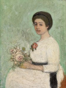 Nevěsta Josine (olej na kartonu)