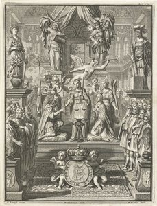 Korunovace Viléma III. a Marie Stuartovny, 1689 od Jacobus Baptist