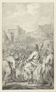 Vjezd do Jeruzaléma od Jacobus Buys