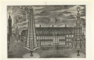 Iluminace a ohňostroj v Gentu, 1717