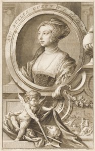Anna Boleynová (nar. 1536) od Jacobus Houbraken