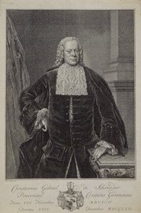 Christian Gabriel Schroder, 1764 od Jacobus Houbraken