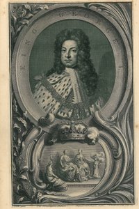 král Jiří I od Jacobus Houbraken