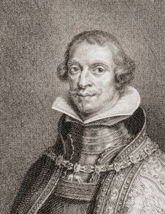 Španělský král Filip IV., Felipe IV., Portrét (rytina)