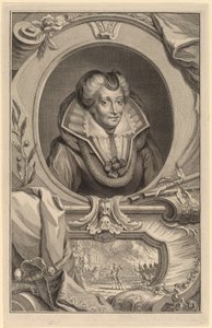 Louise de Coligny od Jacobus Houbraken