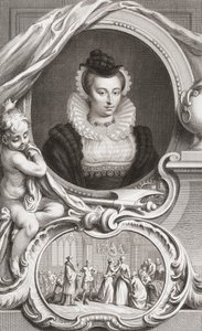 Marie, skotská královna od Jacobus Houbraken