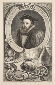Portrét George Abbot, arcibiskup z Canterbury, ilustrace z 