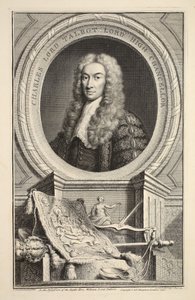 Portrét Charlese, lorda Talbota, ilustrace z 