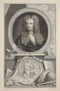 Portrét Isaaca Newtona, ilustrace z 