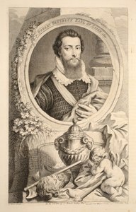 Portrét Roberta Devereuxe, hraběte z Essexu, 1601, ilustrace z 