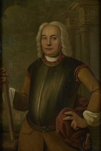 Portrét Johannese Thedense, generálního guvernéra Nizozemské Východoindické společnosti od Jacobus Oliphant