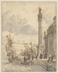 italský přístav od Jacobus Storck