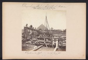 Pod parní čerpací stanicí s Vijzels / Capelle aan den IJssel den 15. června 1868 (název na objektu) Rekultivace jezer v Schieland východně od Rotterdamu (název série na objektu)