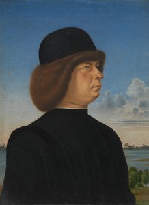 Portrét Alvise Contariniho, směrem k Tethered Roebuck, ca. 1485-95.