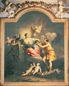 Juno dostává hlavu Argusu (olej) od Jacopo Amigoni