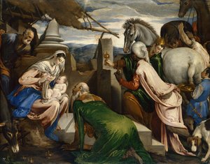 Klanění mudrců od Jacopo Bassano