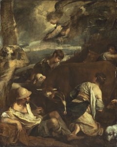 Zvěstování pastýřům od Jacopo Bassano