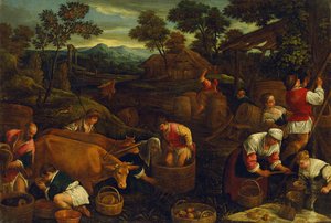 Podzim od Jacopo Bassano