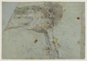Studie o ukřižovaném Kristu, verso, 16. století od Jacopo Bassano