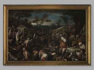 Velký trh, c.1580-85 od Jacopo Bassano