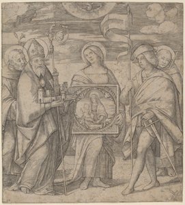 Svatí patroni Bologni od Jacopo Francia