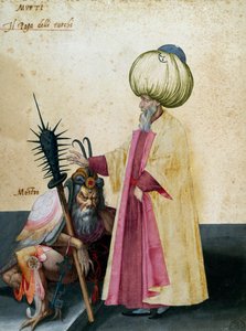 Mufti a monstrum, kresba Jacopo Ligozzi (1547-1627)