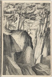 Prominentní skála (Sasso spicco) [deska I] od Jacopo Ligozzi