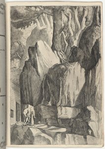 Místo postele a oratoře svatého Františka [deska R] od Jacopo Ligozzi