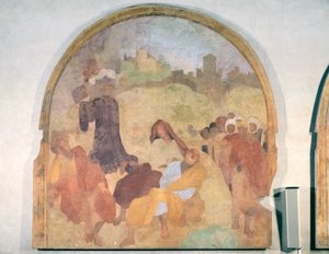 Kristus v zahradě, luneta z freskového cyklu Pašije, 1523-6 od Jacopo Pontormo