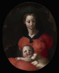Panna a dítě, známá jako Madonna del Libro, kolem 1545-46 od Jacopo Pontormo