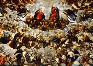 Ráj ... (malba na plátně) od Jacopo Robusti Tintoretto