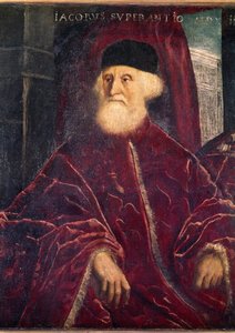 Portrét prokurátora Jacopo Soranzo (paianing, circa 1550) od Jacopo Robusti Tintoretto