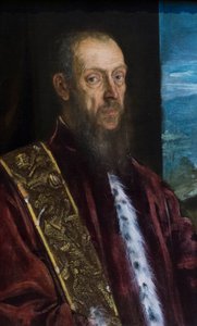 Portrét Vincenza Morosiniho, asi 1575-80 (olej na plátně) od Jacopo Robusti Tintoretto