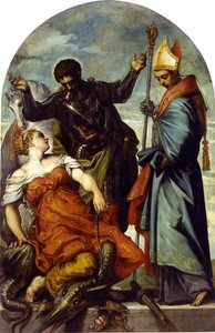 Saint Louis z Toulouse a Saint George, 1552. od Jacopo Robusti Tintoretto