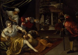 Samson a Dalila (olej na plátně) od Jacopo Robusti Tintoretto