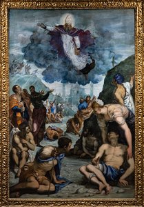 Svatý Augustin uzdravuje chromé od Jacopo Robusti Tintoretto