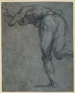 Studie mužské postavy naklánějící se dopředu, 1575-c.1585 od Jacopo Robusti Tintoretto