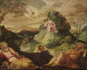 Agónie v zahradě od Jacopo Robusti Tintoretto