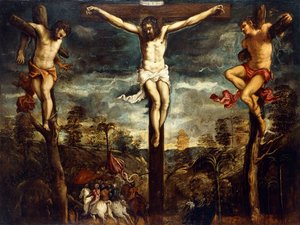 Ukřižování, 1554-55 od Jacopo Robusti Tintoretto