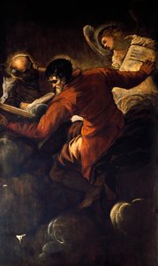 Evangelisté Lukáš a Matouš od Jacopo Robusti Tintoretto