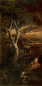 Panna čtení, asi 1583. od Jacopo Robusti Tintoretto