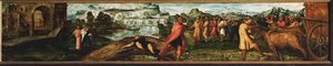 Přeprava archy úmluvy ... (olej na dřevě) od Jacopo Robusti Tintoretto
