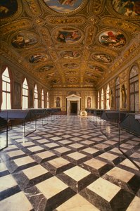 Sala Dorata, postavená v letech 1537-88 od Jacopo Sansovino