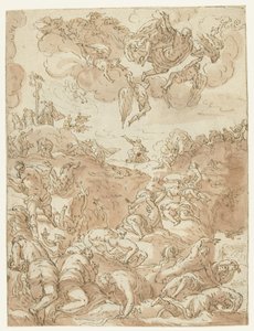 Vztyčení měděného hada od Jacopo Tintoretto