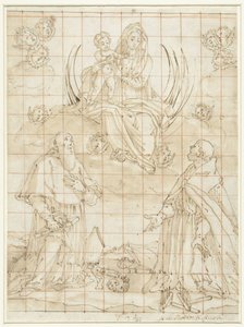 Madona uctívaná dvěma světci od Jacopo da Empoli (circle of)