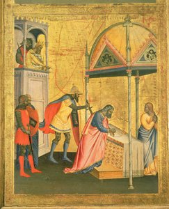 Umučení sv. Matouše, z oltářního obrazu sv. Matouše a výjevy z jeho života, kolem 1367-70 (tempera na panelu)