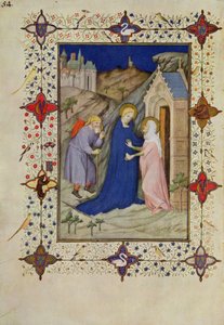 MS 11060-11061 Hodiny Notre Dame: z "Tres Riches Heures du Duc de Berry". od Jacquemart de Hesdin