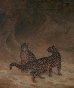 Obláčkoví leopardi od Jacques-Laurent Agasse