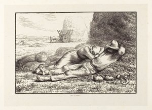 Poledne od Jacques Adrien Lavieille